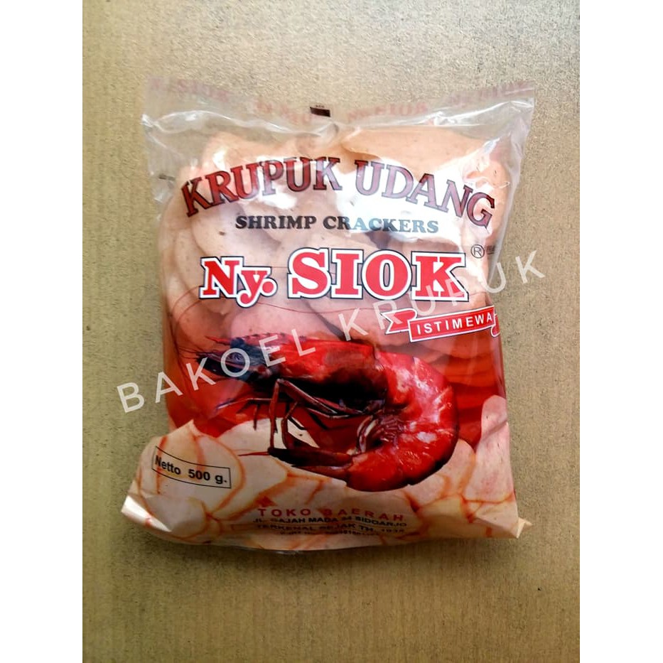 

Krupuk Kerupuk Udang Ny Siok Istimewa Oval Shrimp Cracker 500gr