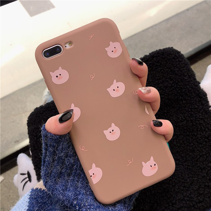 Pig Softcase Printing oppo a71 f1s f1plus f9 a83 f11pro f7 f5 redmi 5a j6 plus m20 y91 y71 y81 v9 S1