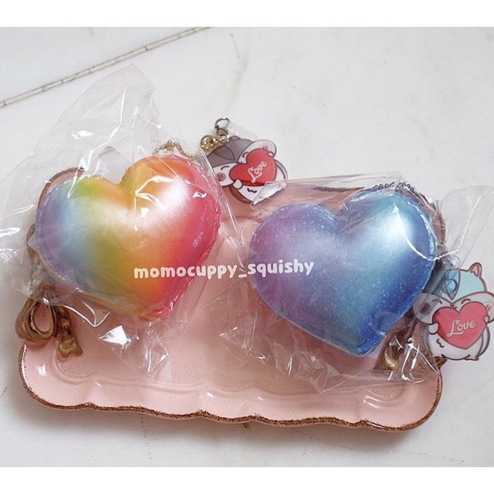 Squishy licensed heart macaroon jumbo by popular boxes ( slow & soft)