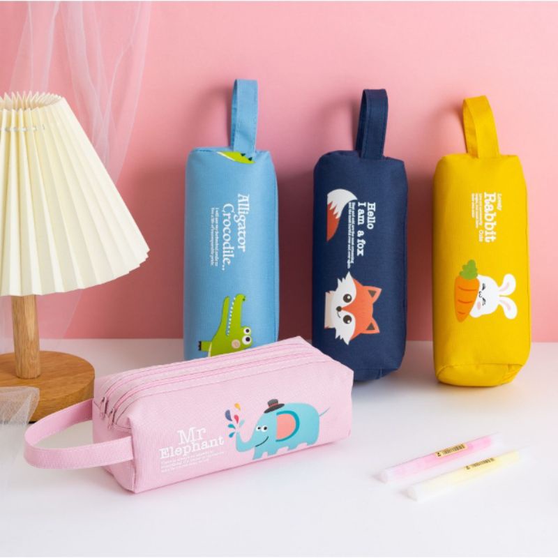 

Korean Cute Cartoon Animal BIG Stationery Bag Pencil