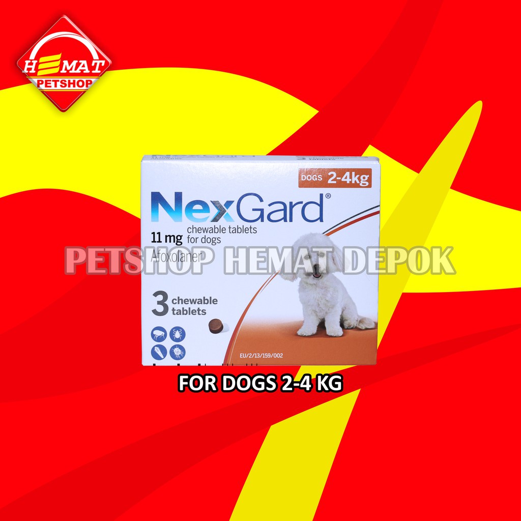 Obat Kutu Tungau Demodex Anjing NexGard Tablet