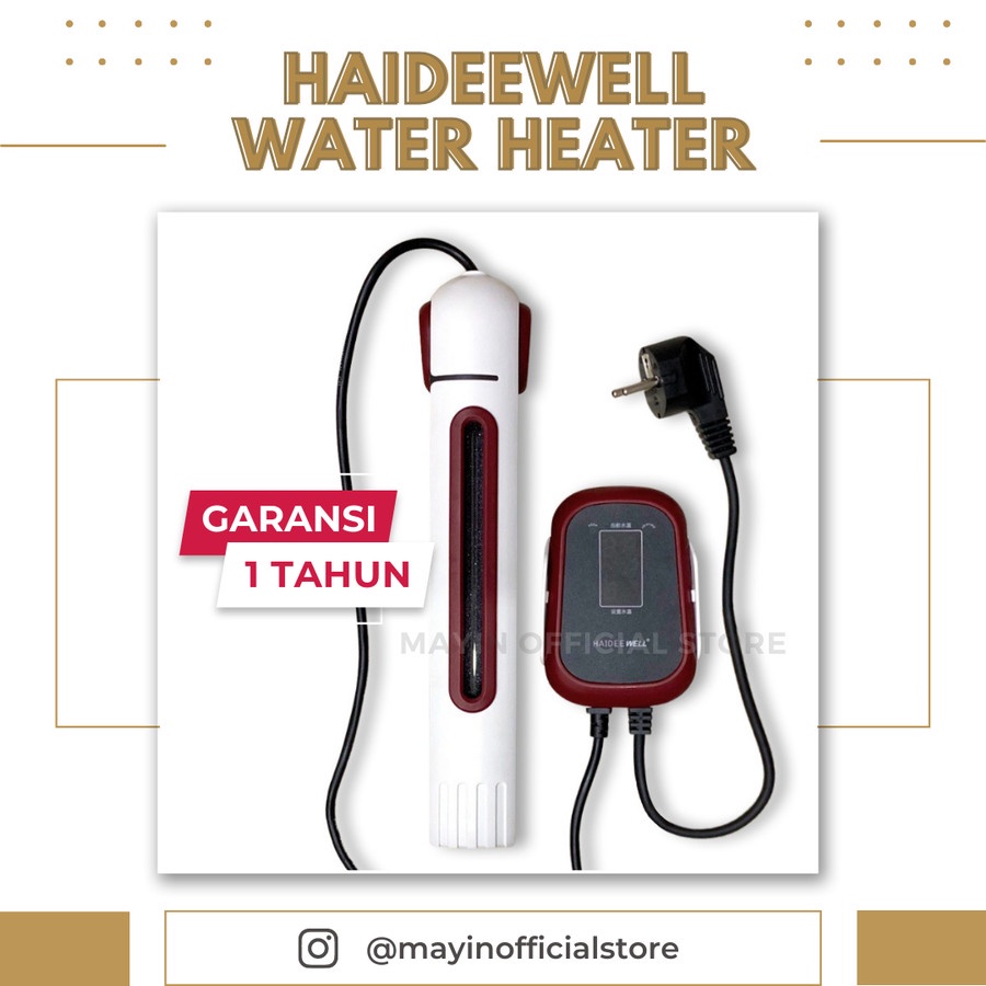 Smart Heater Aquarium HAIDEEWELL Pemanas Air Kolam ikan Thermocontrol Digital Noasis