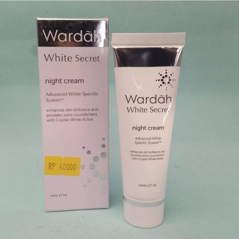 wardah white secret night cream