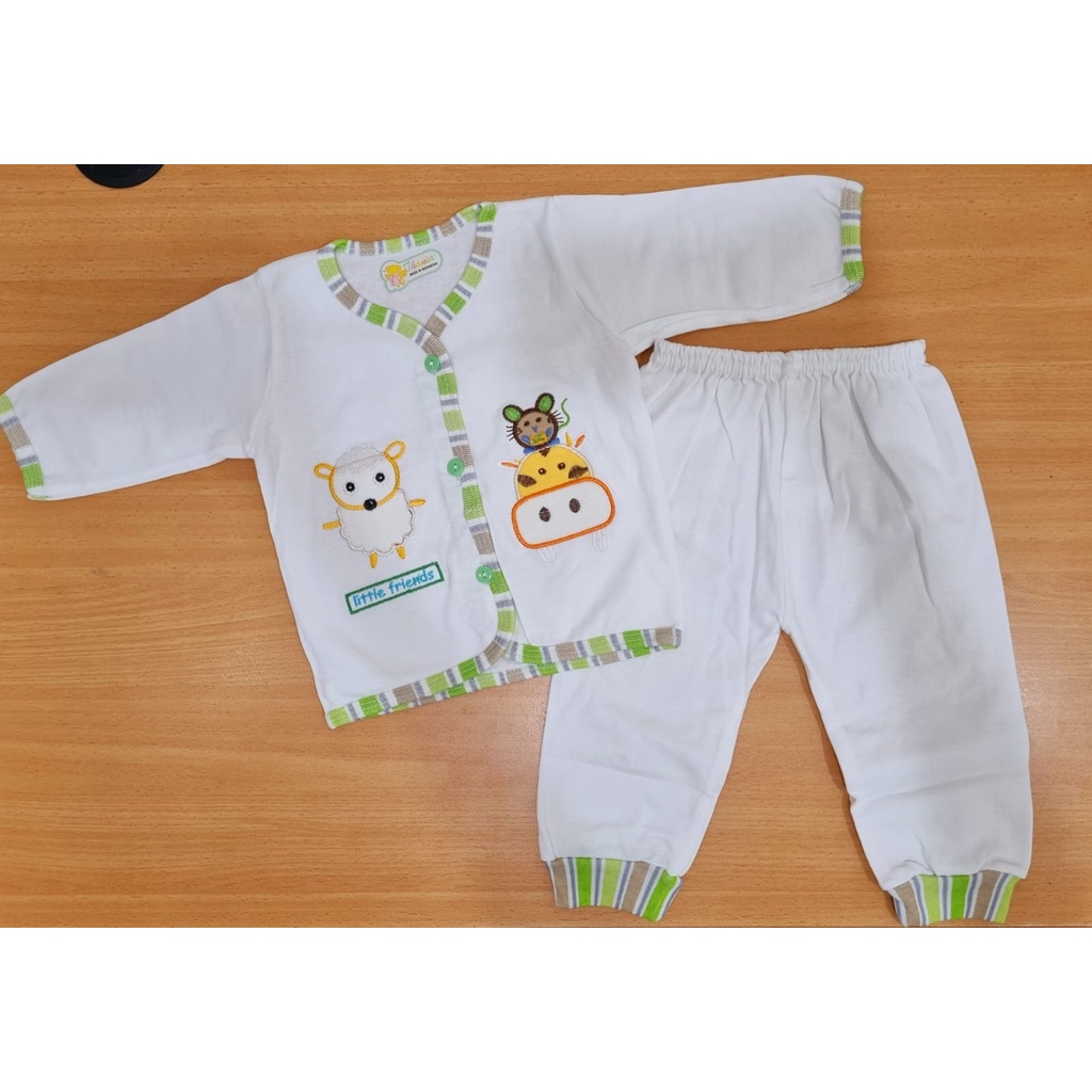 Piyama Bayi Newborn 0-2 bulan Kaos Katun Hello Baby Kids