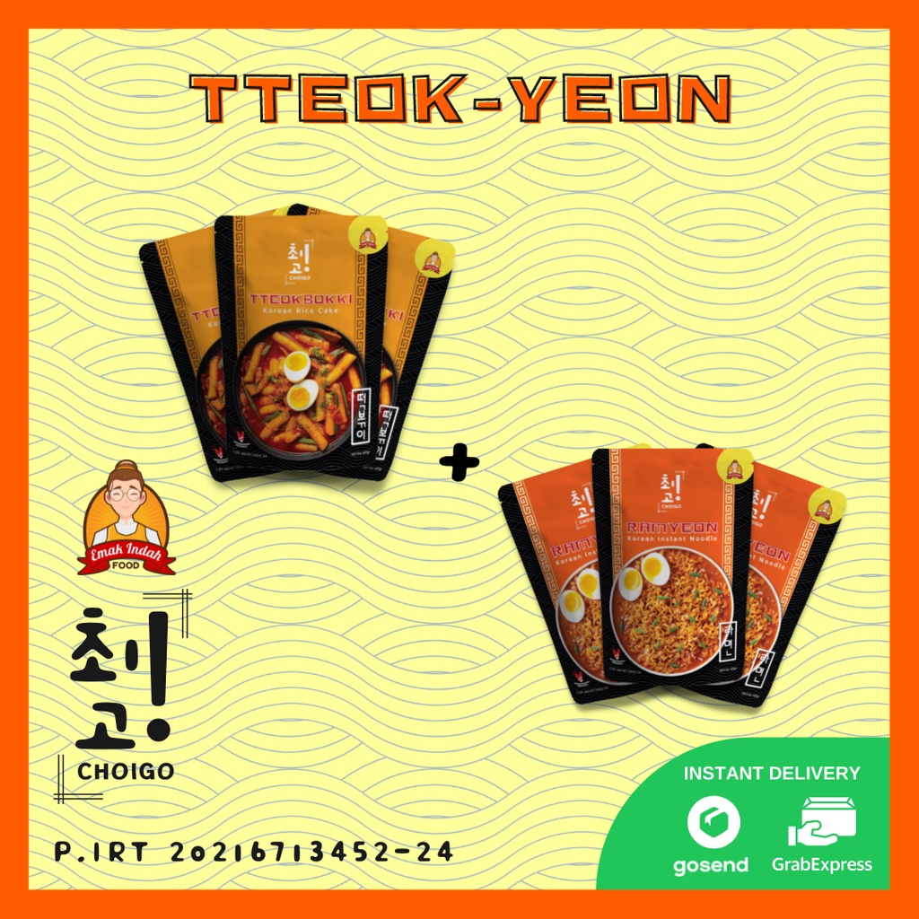 

COMBO CHOIGO! 3PCS RAMYEON + 3PCS TTEOKBOKKI - TOPOKKI CHOIGO KOREA INSTAN / RAMYEON/RAMEN KOREA INSTAN - CHOIGO EMAK INDAH FOOD