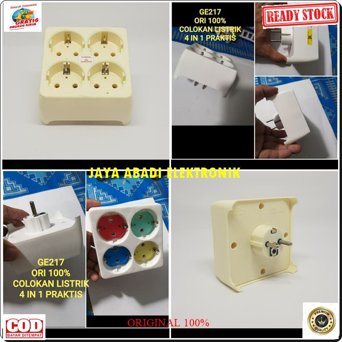 G217 COLOKAN LISTRIK 4IN1 4 IN 1 TERMINAL STEKR KEPITING STOP KONTAK SETRUM MULTIFUNGSI UNIVERSAL TAHAN PANAS PENAMBAH ORIGINAL LAMPU CABANG PRAKTIS TIDAK PERLU BONGKAR PASANG RUMAH TINGGAL COLOK SAJA DAN MENGHEMAT TEMPAT