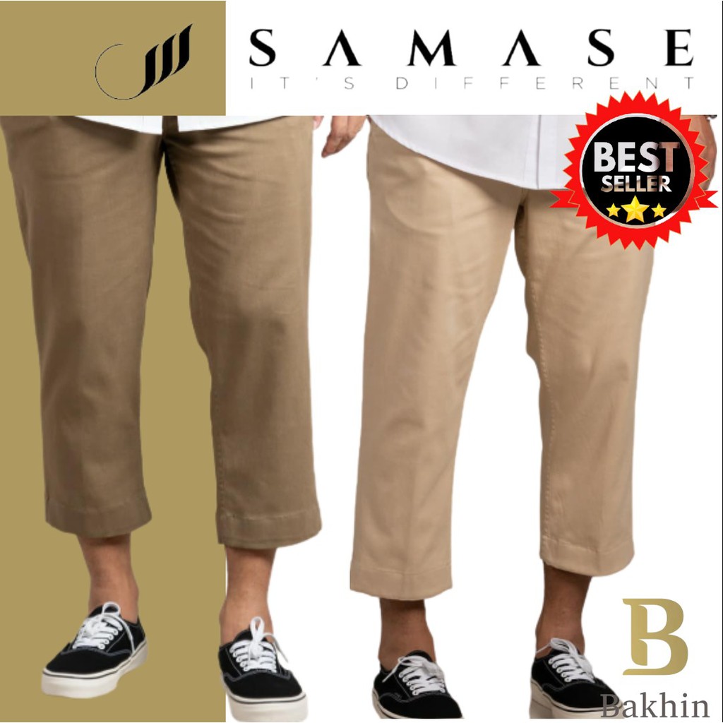 Celana Cingkrang Sirwal Kantor Pria Samase Bahan Premium