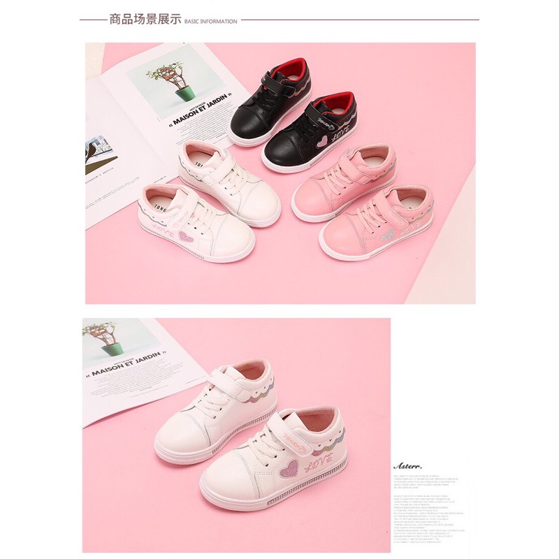 RESTOCK! Sepatu Anak Love Import Sneakers Shoes #C202