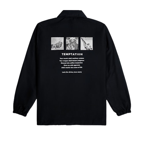 JAKET PRIA - JAKET COACH SALVIO HEXIA - JAKET WINDBREAKER - JAKET PARASUT - JAKET PARASUT PRIA-TEMPTATION BLACK