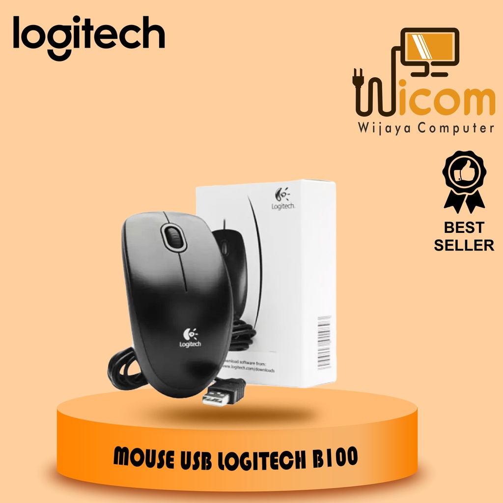 MOUSE LOGITECH B100 ORIGINAL MOUSE USB B-100