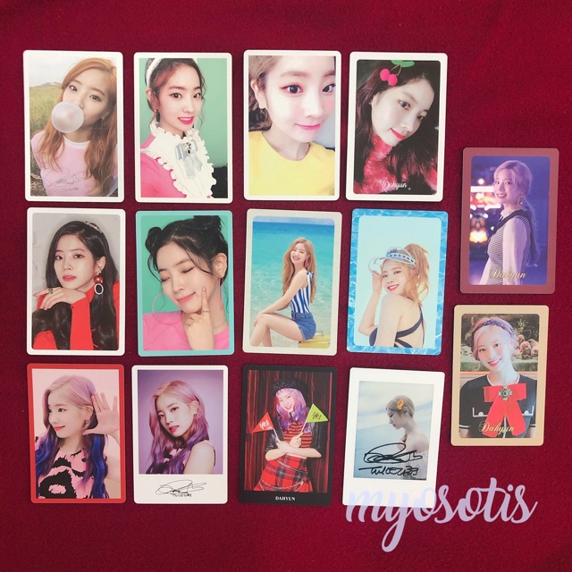 twice - dahyun po benefit photocard pc