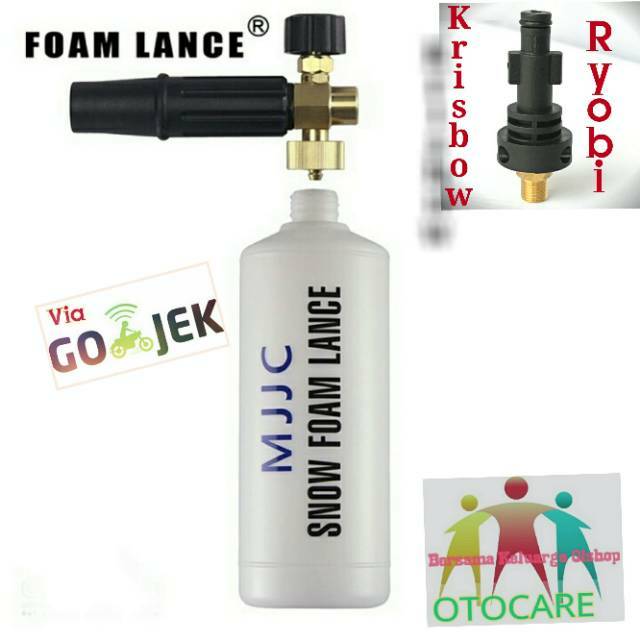 Foam lance Ryobi dan krisbow