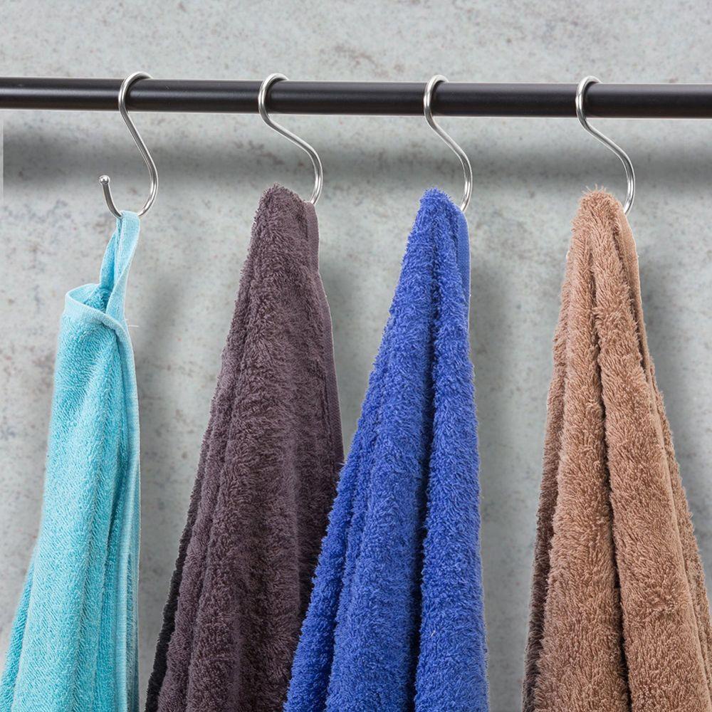 CHOOKYY 1/5/10pcs Gantungan Hook Baju Stainless Steel Rak Penyimpanan Dapur Rumah