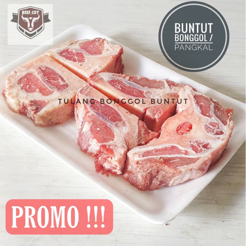 Buntut sapi / oxtail sapi / buntut pangkal / tulang bonggol 500gr