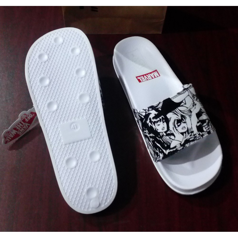 vans marvel slides