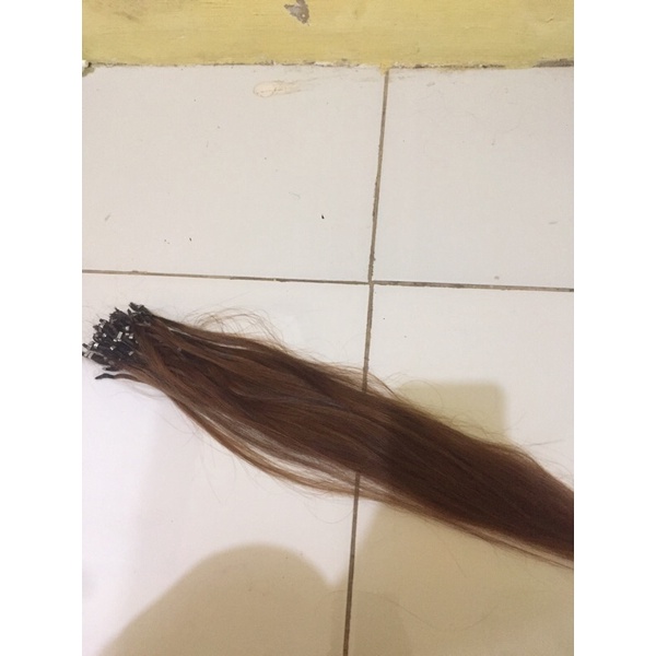 Preloved hair extension 60cm brown