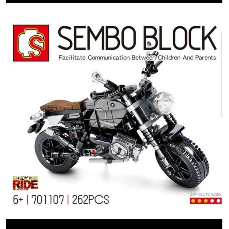 Mainan Sembo Block Brick Sepeda Motor BMW - Sembo LEG0 Brick Sepeda Motor B M W