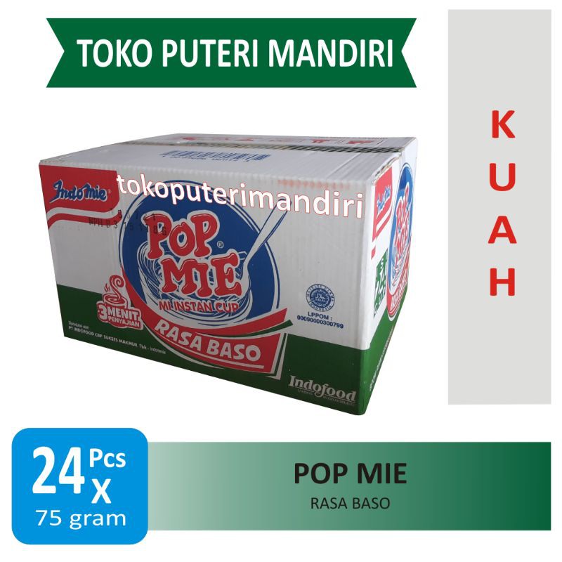 

Pop Mie Rasa Baso Dus isi 24 Pcs