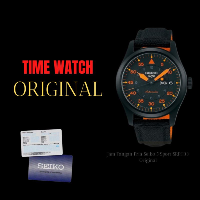 Jam Tangan Pria Seiko 5 Sport SRPH33K1 Automatic Grand Dial Original