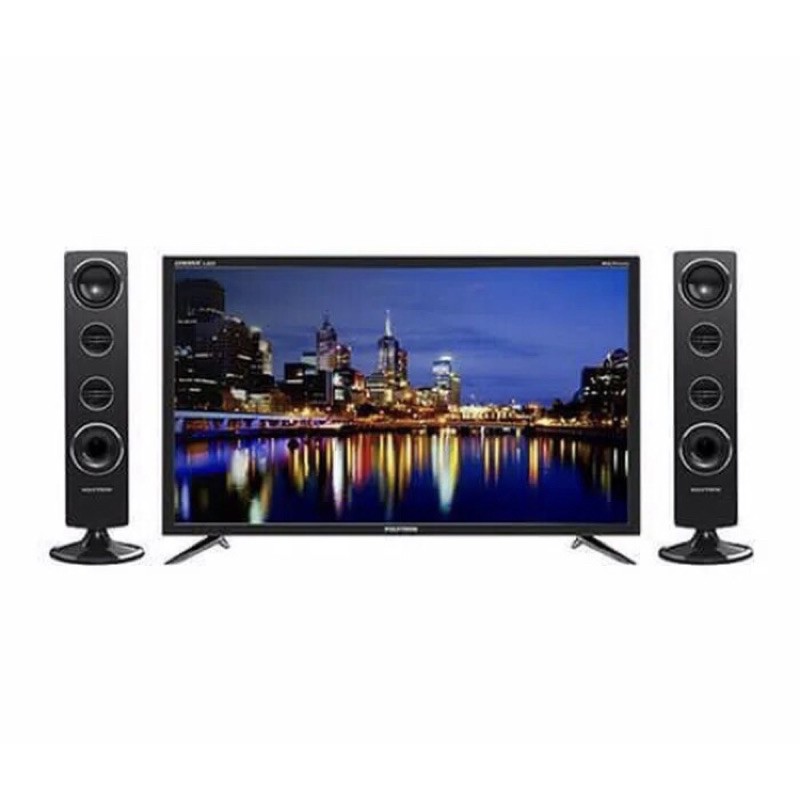 Tv led polytron 24 inch tower speaker ~ khusus medan
