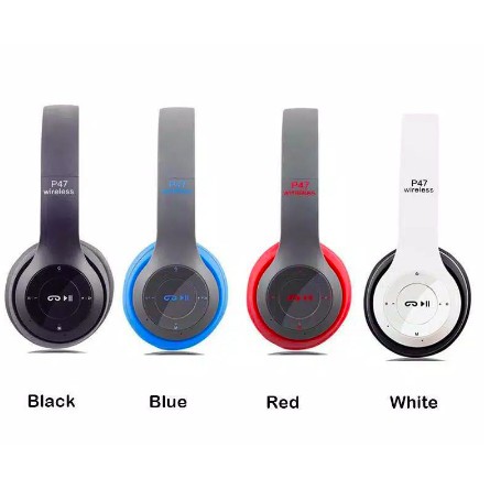 P47 Headphone Bluetooth Gaming Earphone Bluetooth Suara Jernih Dan BASS Kencang Headset Wireless