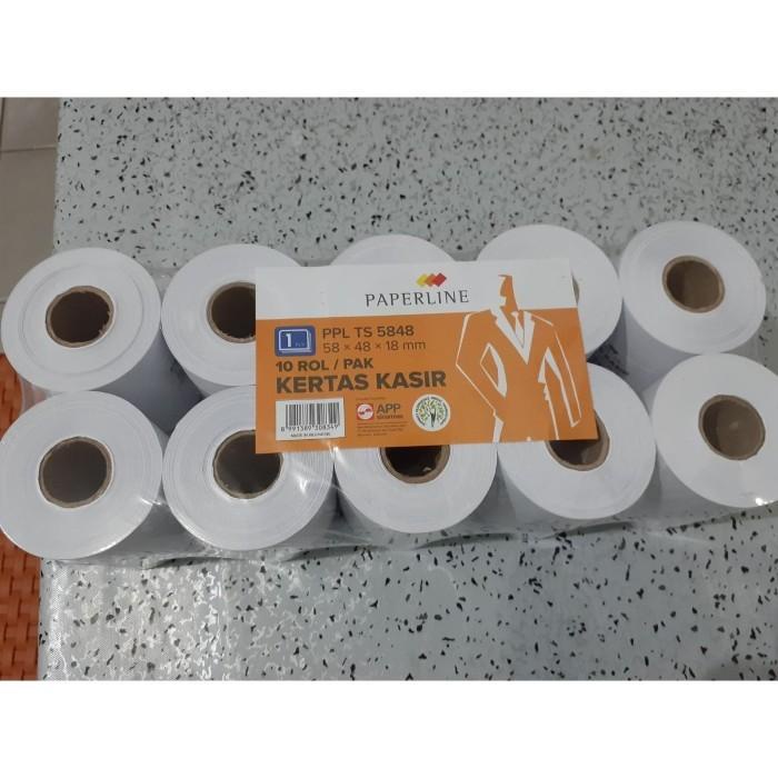 

Kertas | Kertas Kasir Telstruk 58 X 48 X 18 Mm Roll Paperline (10 Roll)