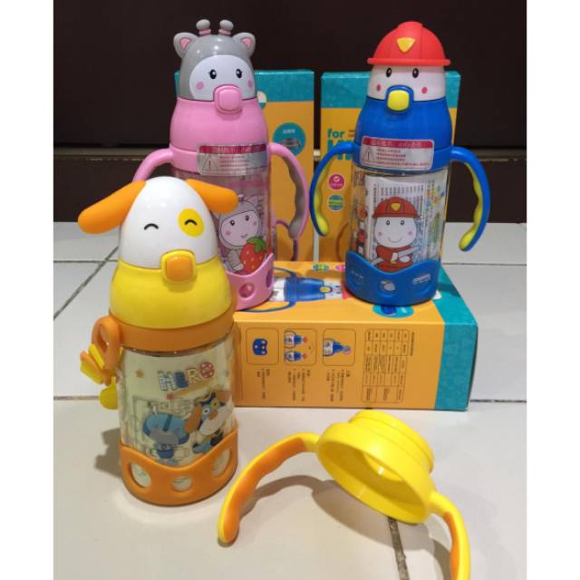 Botol minum anak gagang + tali