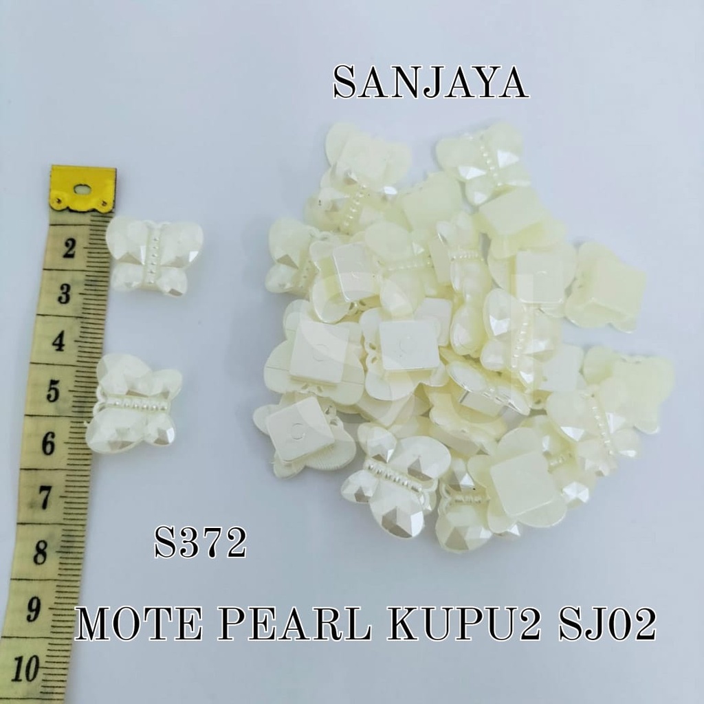 MOTE PEARL / MANIK KUPU-KUPU AKRILIK / MANIK PEARL KUPU-KUPU / MOTE PEARL KUPU2 S372 SJ02