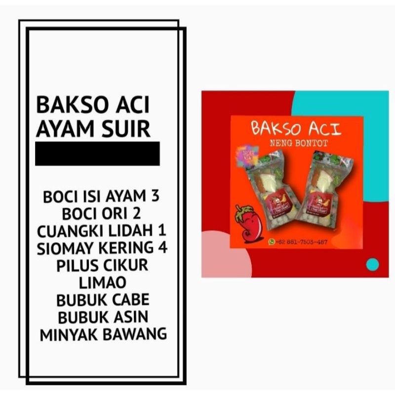 

boci ayam suwir