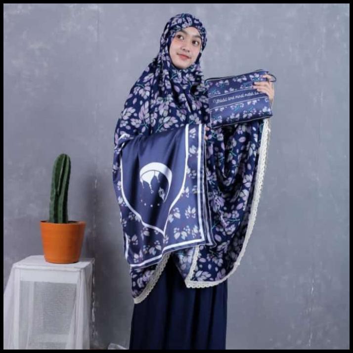 Mukena Traveling Katun Rayon Set Sajadah | Mukena Dewasa