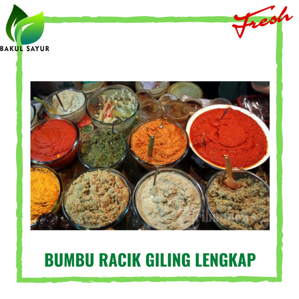 

BUMBU GILING HALUS LENGKAP / BUMBU MASAKAN PER PACK - SAYUR SEGAR JAKARTA TIMUR