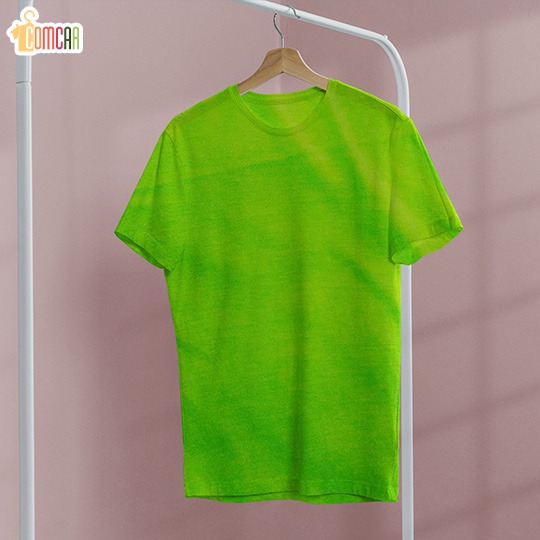 Kaos BASIC - Cotton Combed 24s - Hijau Stabilo