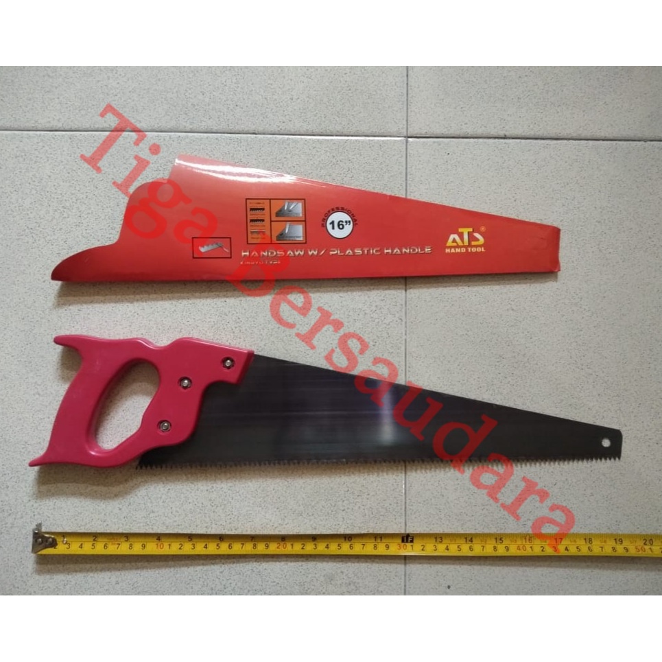 Jual Gergaji Kayu 16"/ Hand Saw 16 inch ATS / Gergaji ATS 16" Shopee