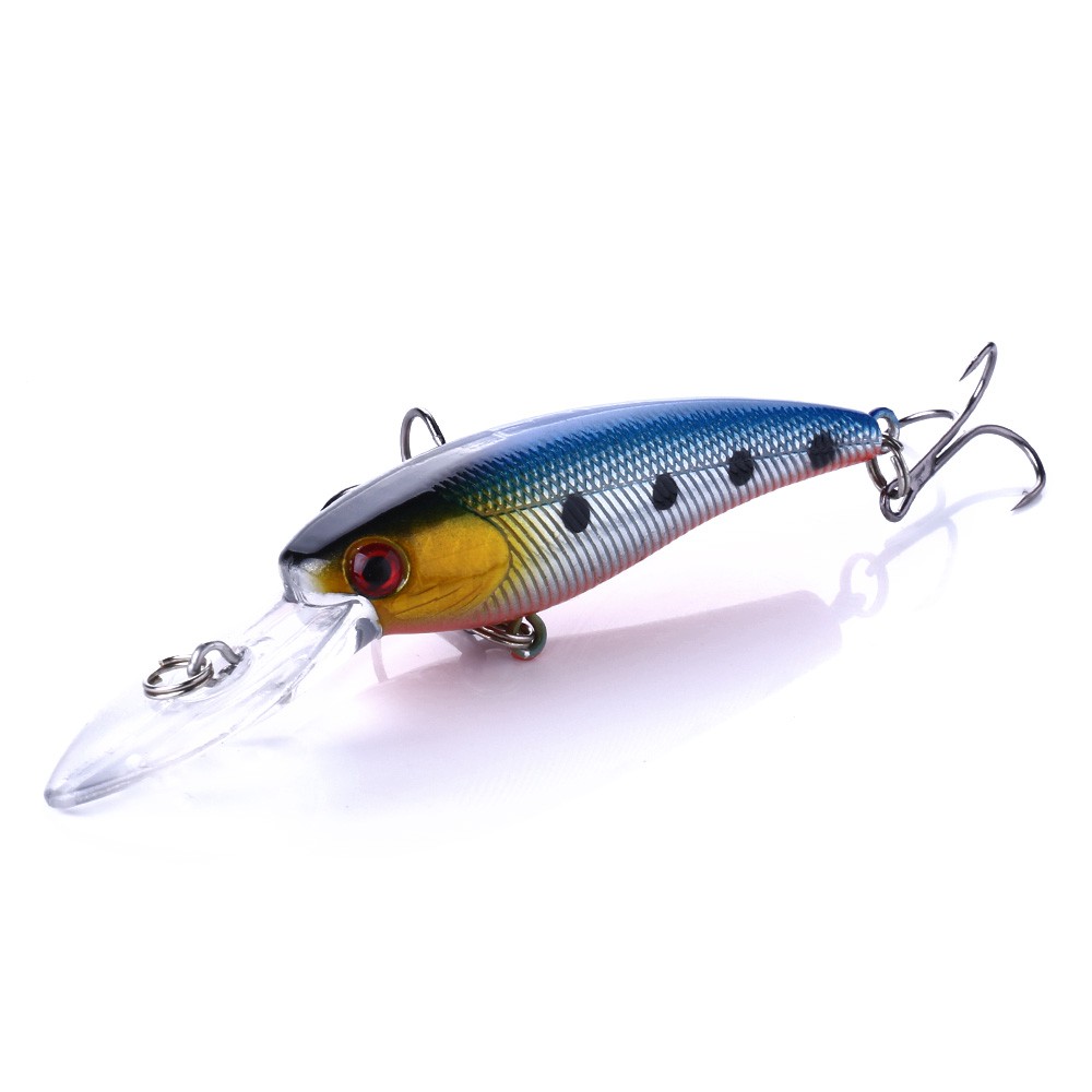 Hengjia 1pcs 9cm/8g Minnow Umpan Pancing Ikan Fishing Lure Bait Ikan Memancing Peralatan Hard Tackle