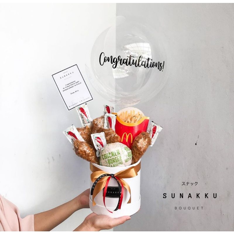 FAST FOOD BOX | Hampers MCD KFC Graduation Doll Hampers Hadiah Kado Wisuda Birthday bunga flowers fl