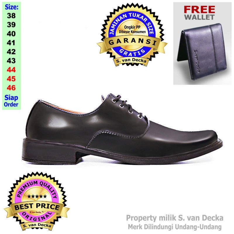 Sepatu Fantofel Pria Pantopel Pria Sepatu Kulit Pria Sepatu Pantofel Hitam Pria Kerja Kantor D-MUT16