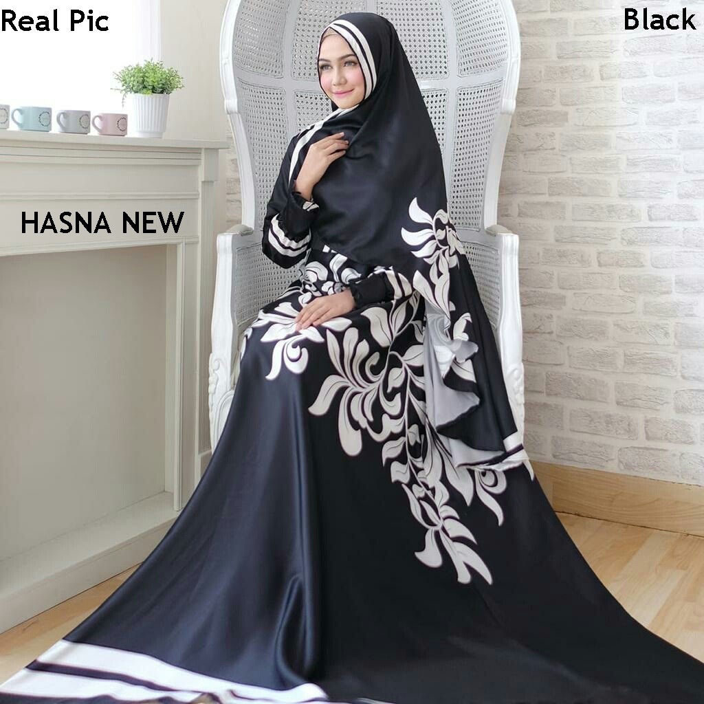 HOPYLOVY - GAMIS WANITA HASNA SYARI MAXMARA (Real Pic)