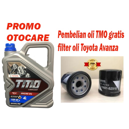 PAKET GANTI OLI MESIN TMO TOYOTA 4 LITER BONUS FILTER OLI KHUSUS TOYOTA AVANZA