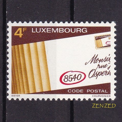 

0599 Perangko Luksemburg 1980 Introduction of Postal Code 1v Mnh