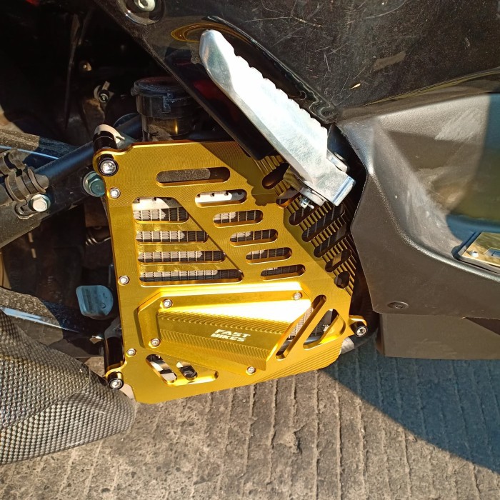 COVER TUTUP PELINDUNG RADIATOR CNC ALL NEW YAMAHA NMAX 2020 AEROX 155 MERK AND VARIASI MOTOR ORI TOP