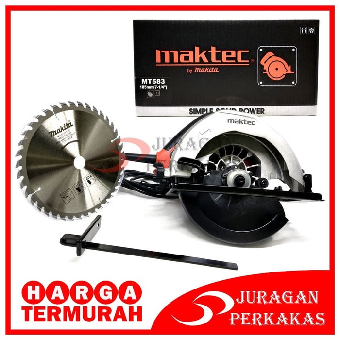 MAKTEC MT 583 MESIN GERGAJI POTONG KAYU CIRCULAR SAW CIRCLE MT 583
