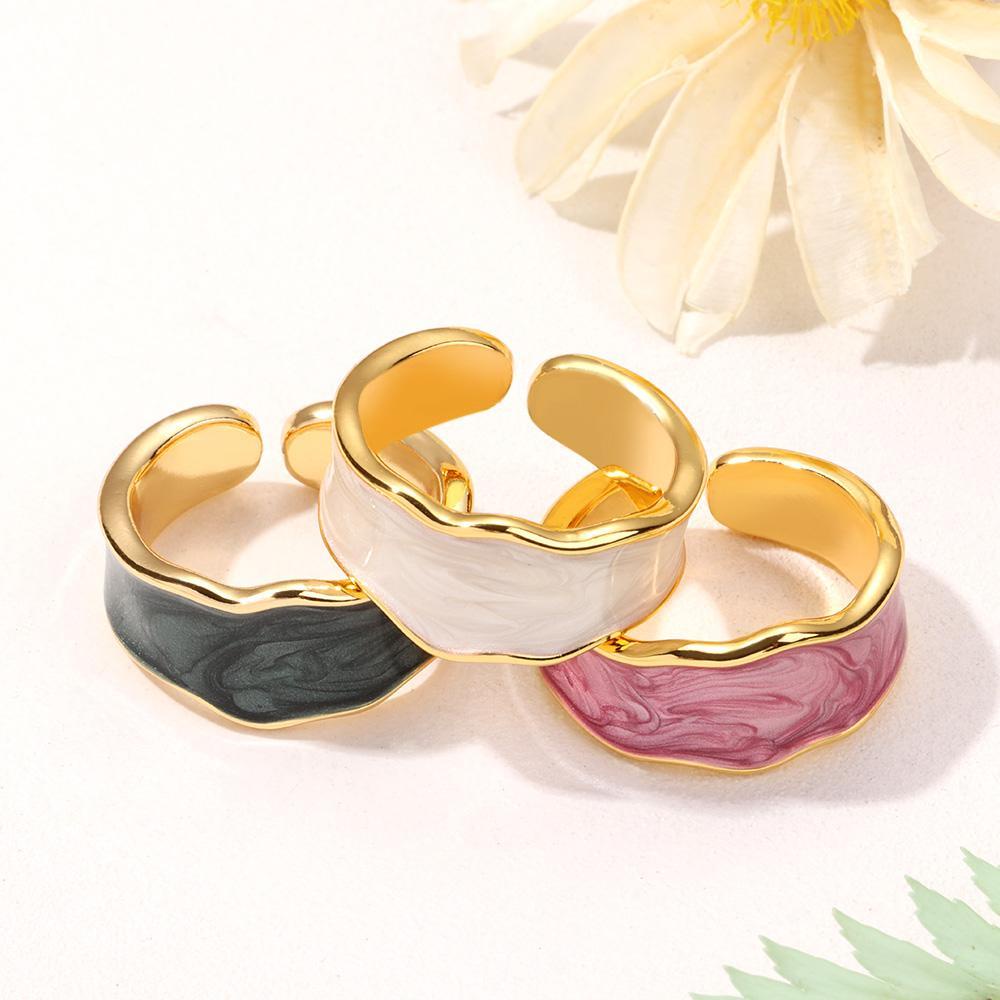 Lily Cincin Terbuka Perhiasan Hadiah Adjustable Handmade Wedding Rings