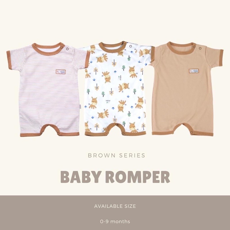 Nova Romper Bayi SNI - Jumper Bayi Segiempat New Series Polos dan Motif