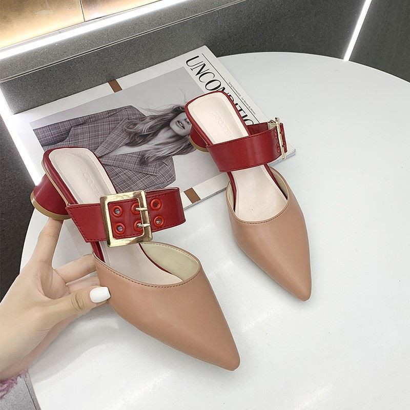 JSH 168 (SIZE 36-39) RISCE SANDAL HEELS 4CM IMPORT WANITA CEWEK PEREMPUAN JAKARTA BATAM FASHION