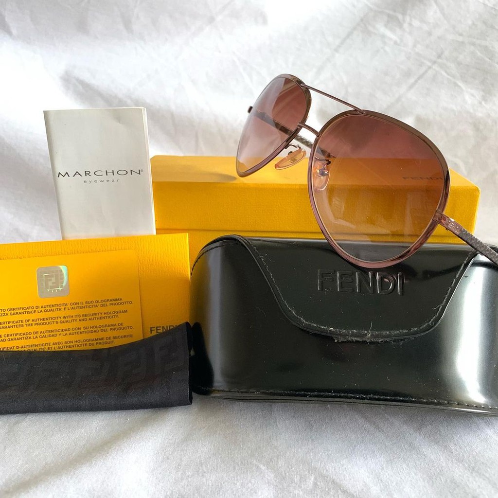 Kacamata Fendi Eyewear Original Sunglass Sunglasses Marchon Italy