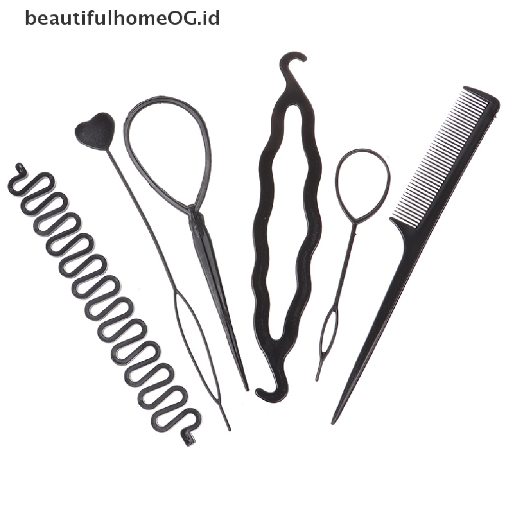 6pcs / Set Alat Kepang Rambut Untuk Anak Perempuan