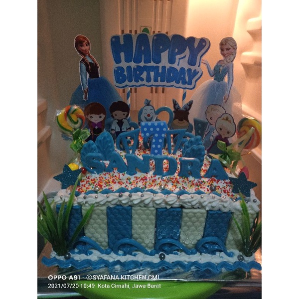 

KUE ULANG TAHUN KARAKTER TEMA FROZEN SIZE 24