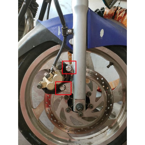 NACOM DV Baut Breket Ke Caliper Depan Scorpio