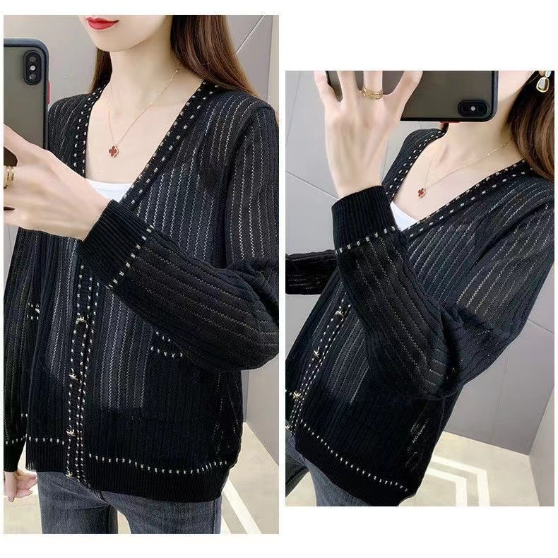 Cardi Top Lovina Knit Import - Outer Knitwear Wanita - Atasan Wanita Rajut Import TM (58068)