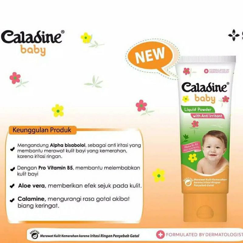 Caladine baby liquid powder 100 gr/bedak cair